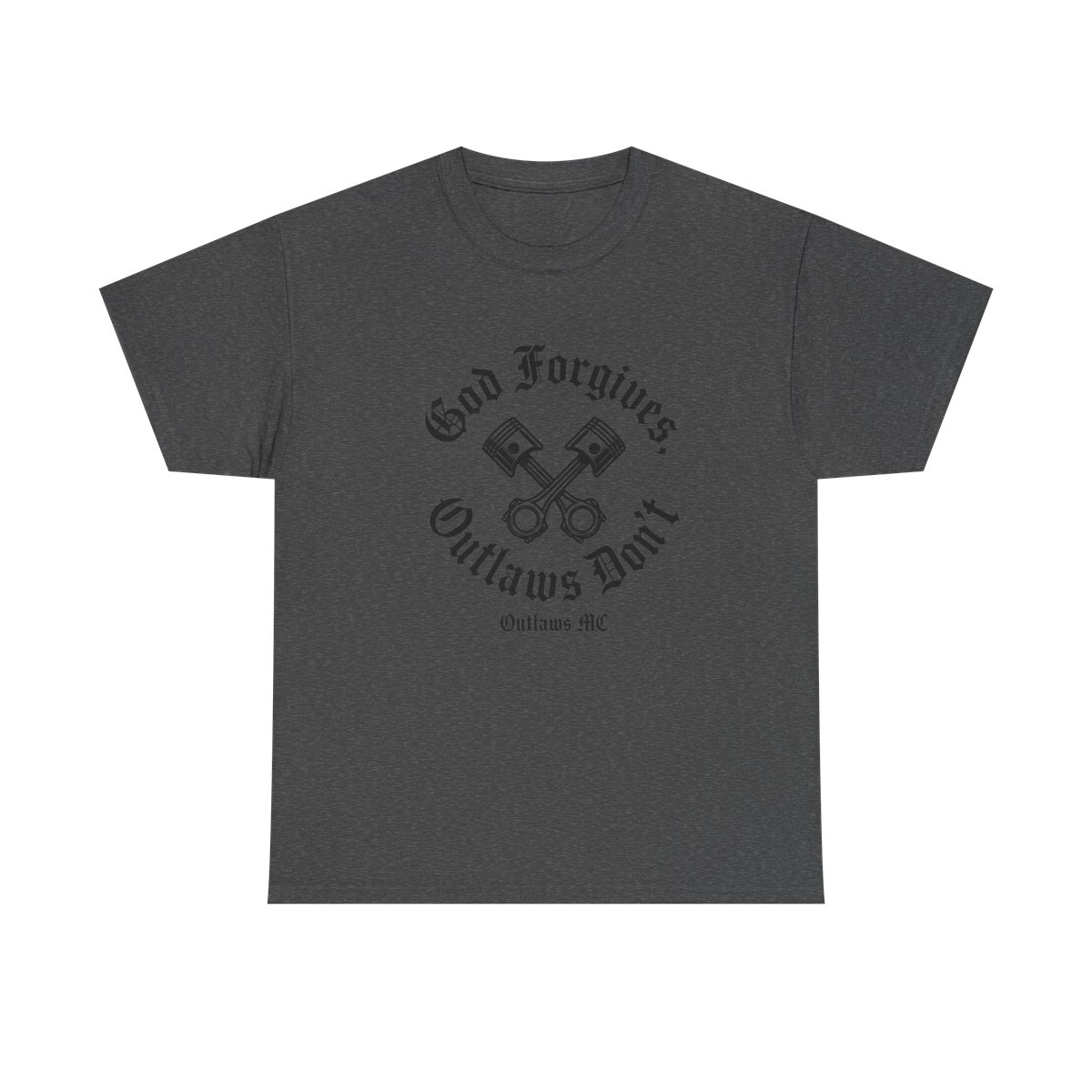 Outlaws MC "God Forgives, Outlaws Don" Unisex Tee - alternate angle 3, merchandise