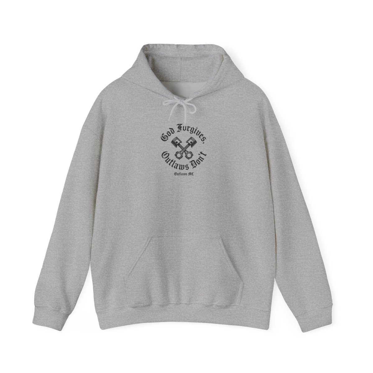Outlaws MC "God Forgives, Outlaws Don" Hoodie - alternate angle 3, merchandise