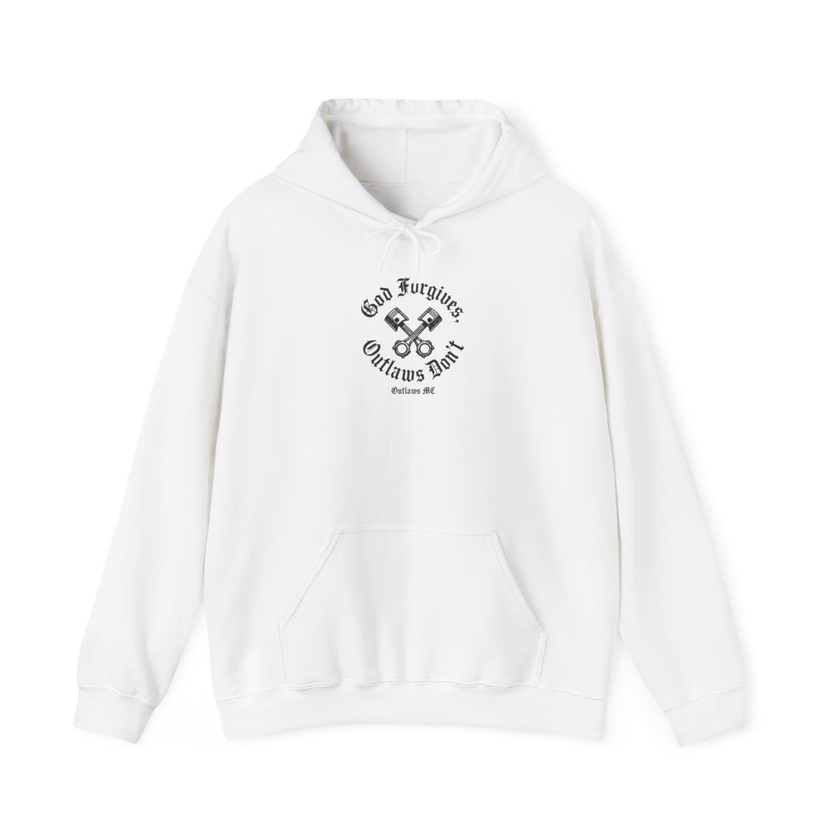 Outlaws MC "God Forgives, Outlaws Don" Hoodie - alternate angle 2, merchandise