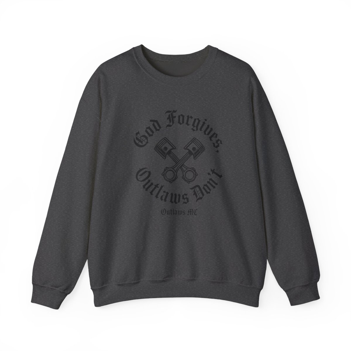 Outlaws MC "God Forgives, Outlaws Don" Crewneck - alternate angle 3, merchandise