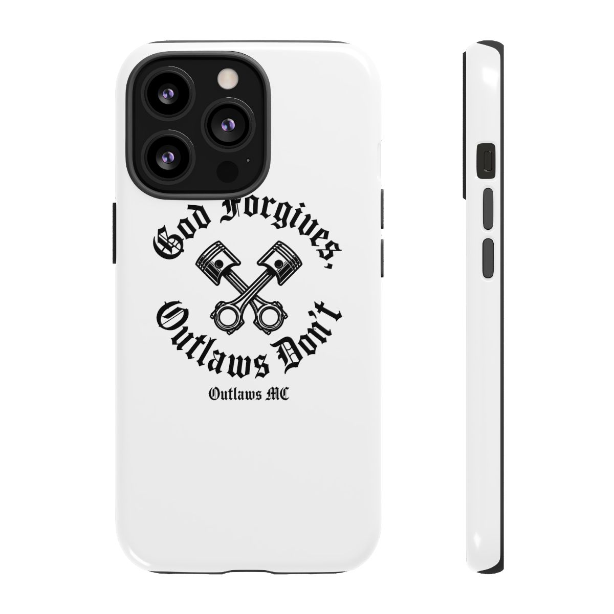 Outlaws MC "God Forgives, Outlaws Don" Phone Case - alternate angle 2, merchandise
