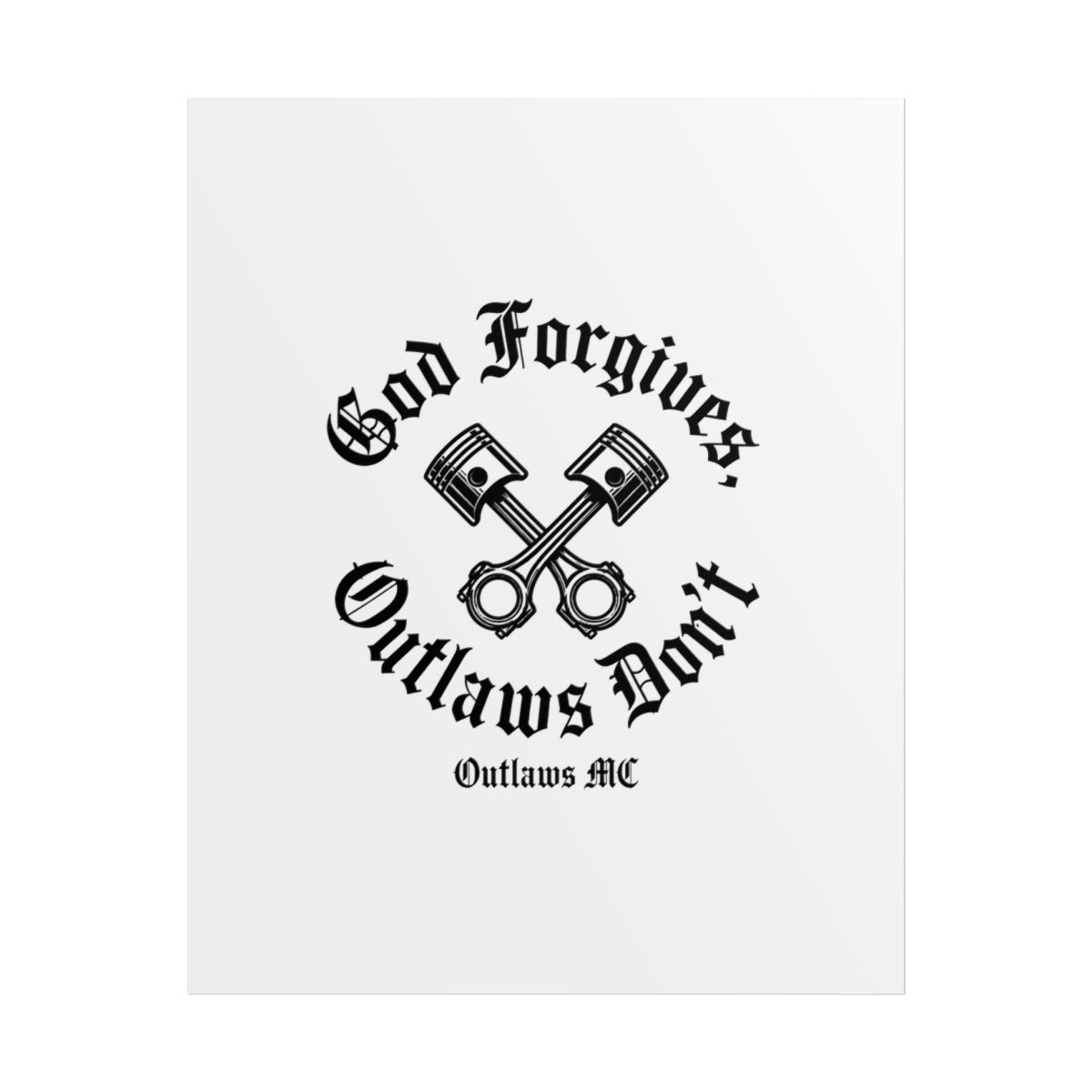 Outlaws MC "God Forgives, Outlaws Don" Poster - Official Posters & Wall Art merchandise