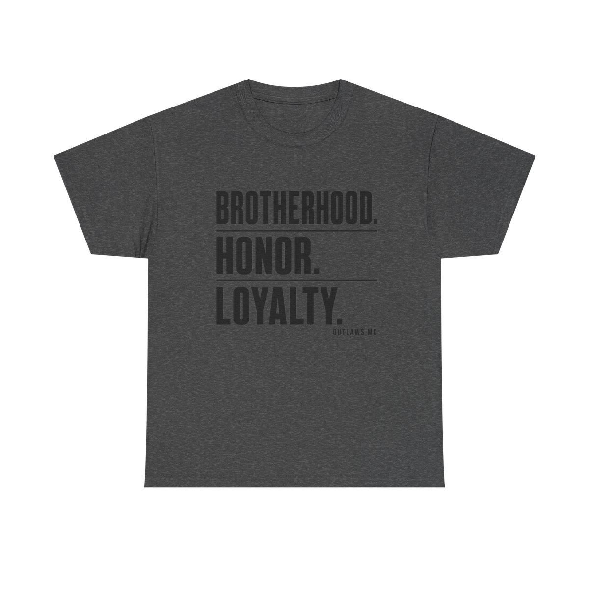 Outlaws MC "Brotherhood. Honor. Loyalty." Unisex Tee - alternate angle 3, merchandise