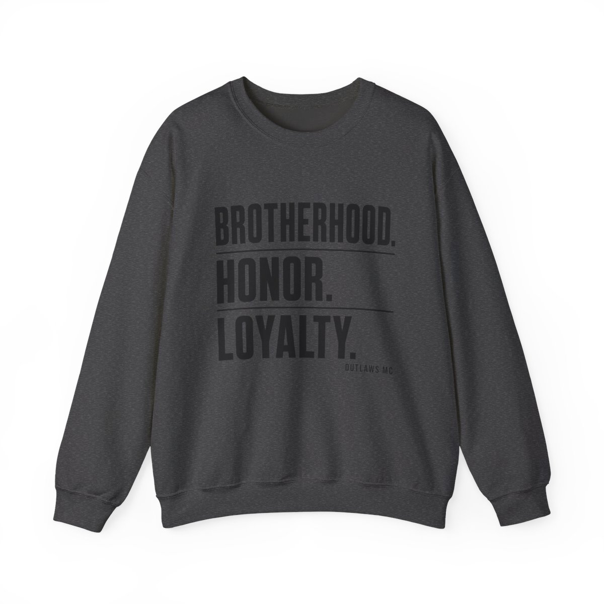 Outlaws MC "Brotherhood. Honor. Loyalty." Crewneck - alternate angle 3, merchandise
