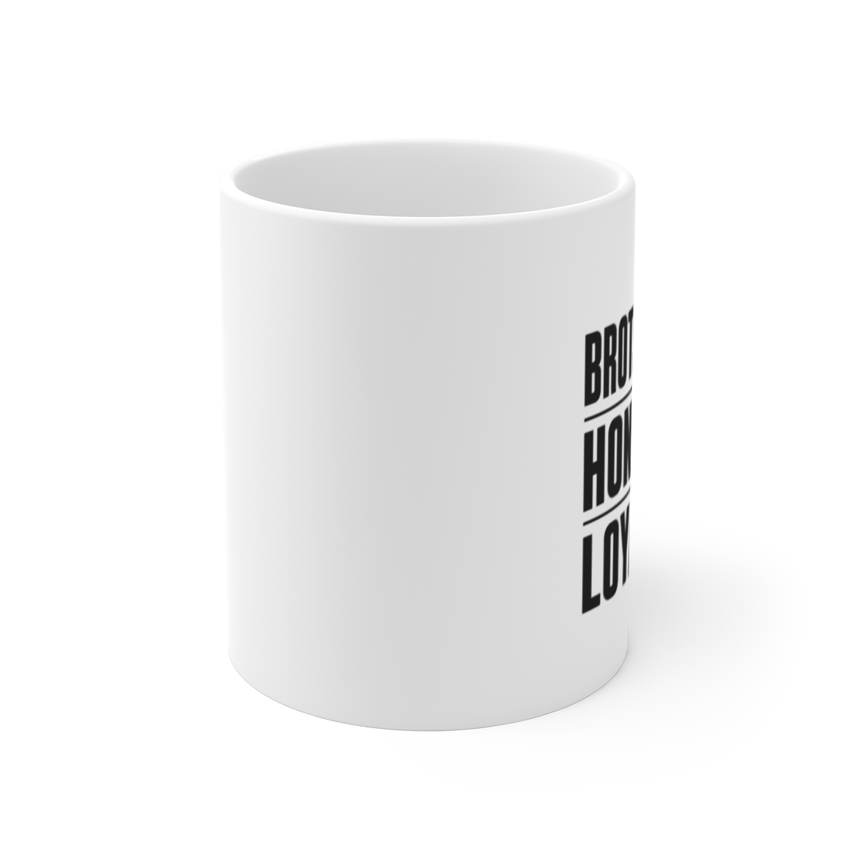 Outlaws MC "Brotherhood. Honor. Loyalty." White Mug - alternate angle 1, merchandise