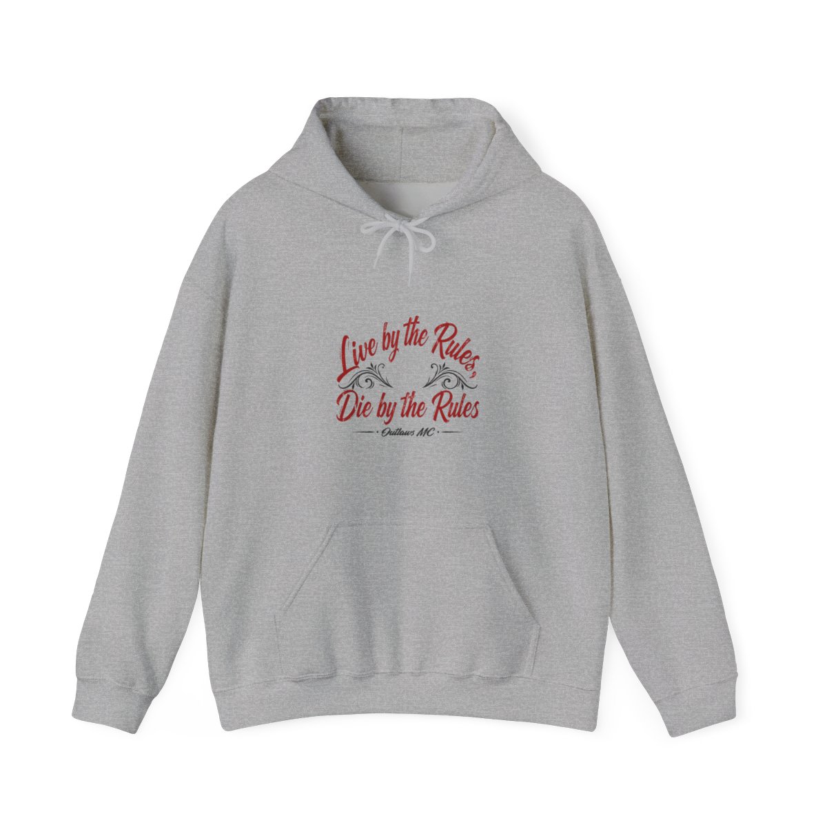 Outlaws MC "Live by the Rules, Die by the Rules" Hoodie - alternate angle 3, merchandise