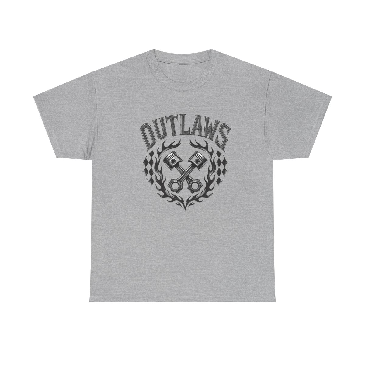 Outlaws MC "OUTLAWS" Unisex Tee - alternate angle 3, merchandise