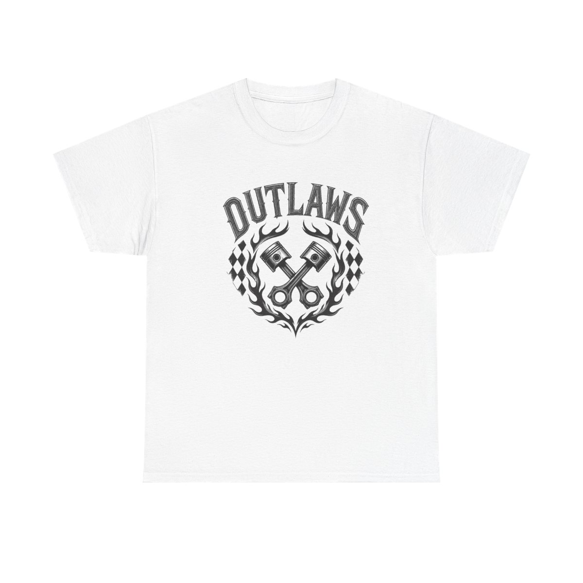 Outlaws MC "OUTLAWS" Unisex Tee - alternate angle 2, merchandise