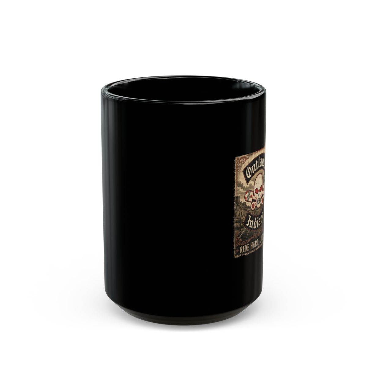Outlaws MC "Outlaws" Black Mug - alternate angle 1, merchandise