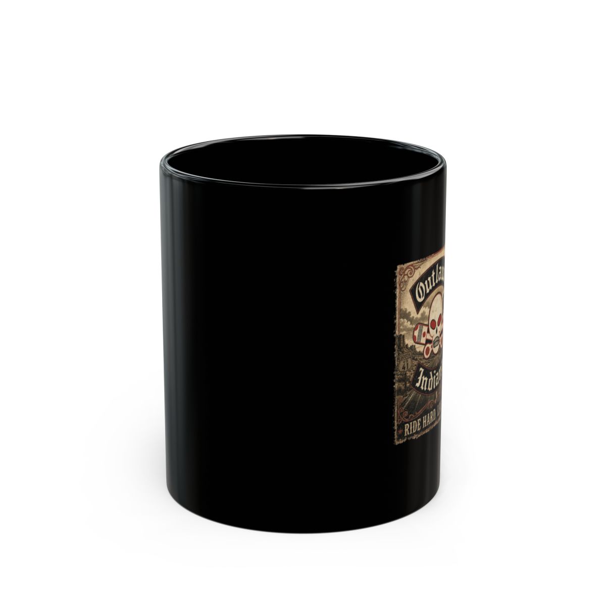 Outlaws MC "Outlaws" Black Mug - alternate angle 2, merchandise