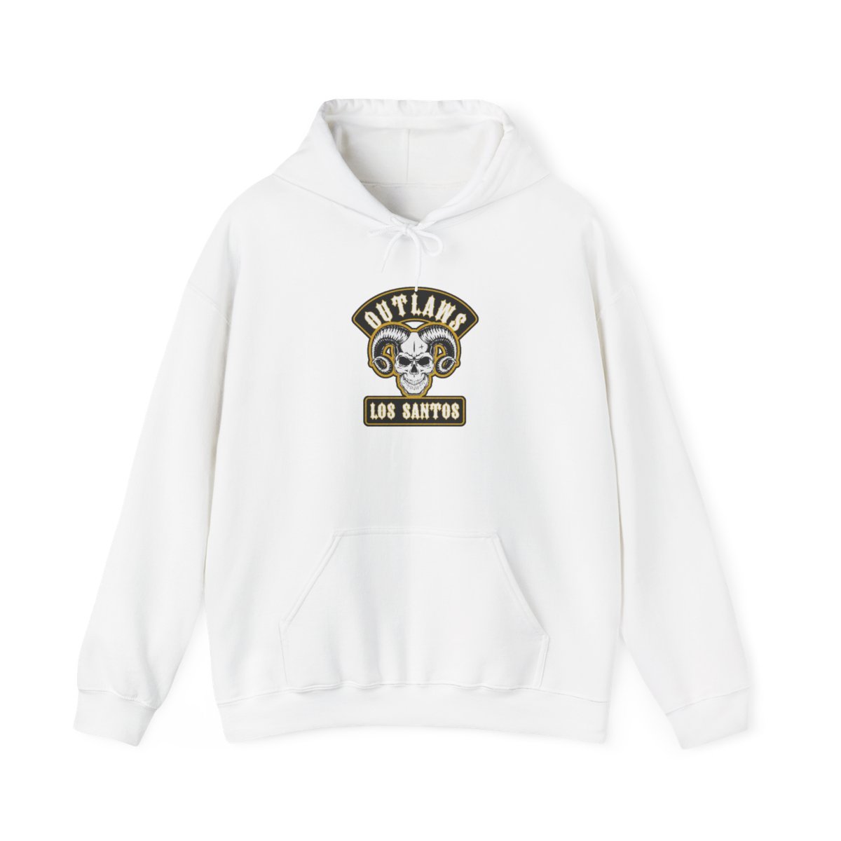 Outlaws Los Santos Skull Logo Hoodie | Motorcycle Club Sweatshirt | Outlaws MC 