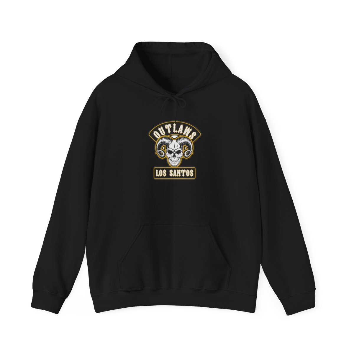 Outlaws Los Santos Skull Logo Hoodie | Motorcycle Club Sweatshirt | Outlaws MC - alternate angle 3, merchandise