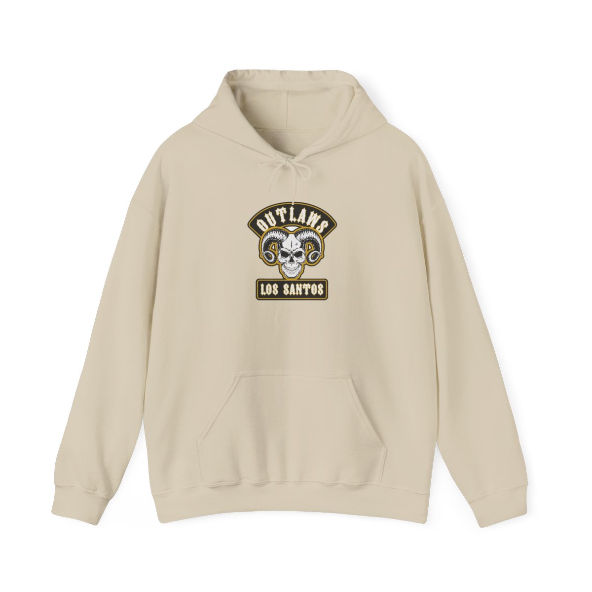 Outlaws Los Santos Skull Logo Hoodie | Motorcycle Club Sweatshirt | Outlaws MC - alternate angle 4, merchandise