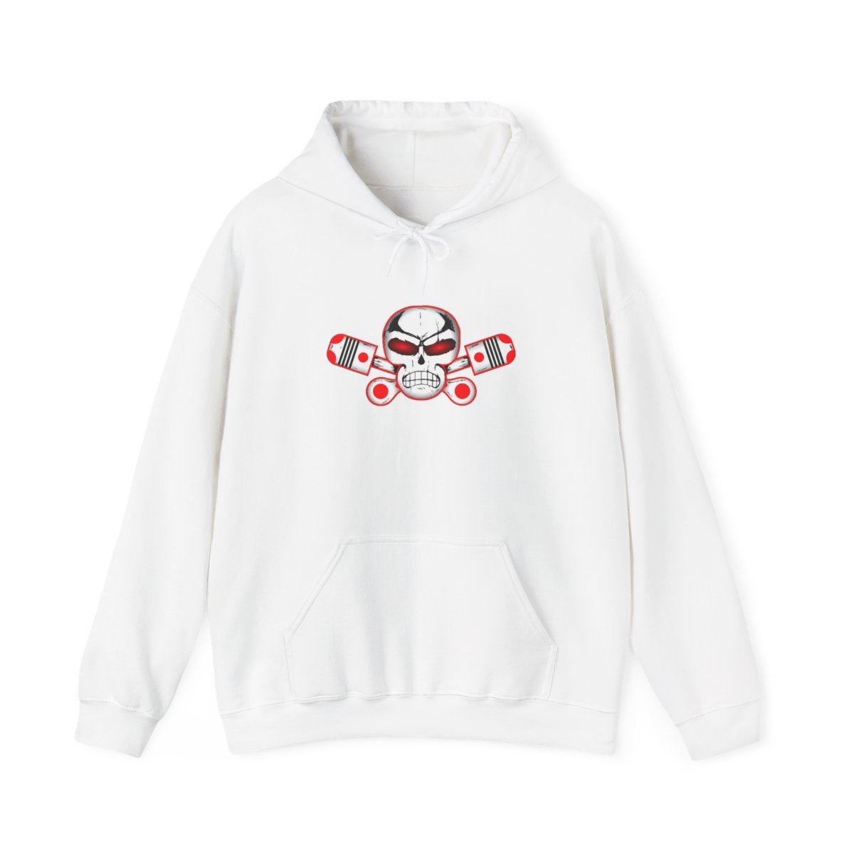 Skull with Pistons Hoodie | Mechanic Motorhead Sweatshirt | Outlaws MC