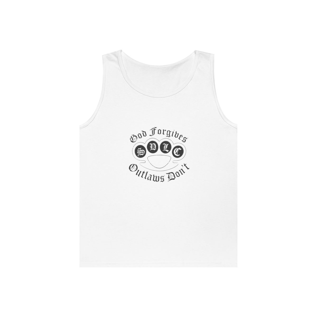 God Forgives Outlaws Don't Tank Top | Western Outlaw Graphic | Outlaws MC