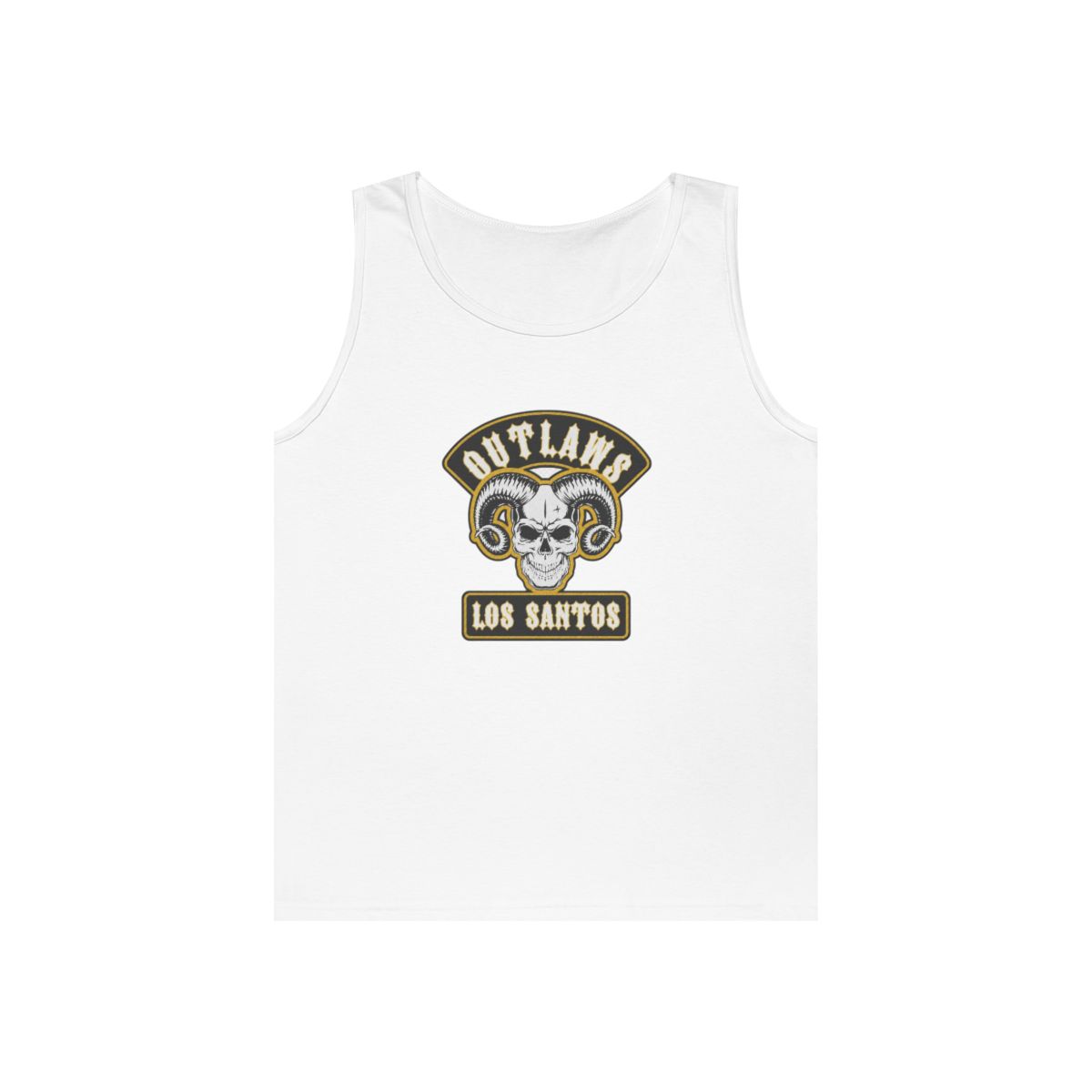 Outlaws Los Santos Tank Top | Ram Skull Biker Patch Design | Outlaws MC