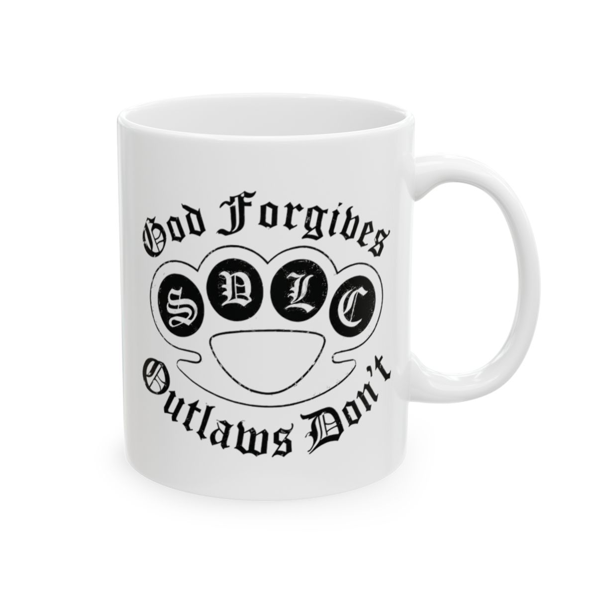 Skull and Crossbones Graphic Mug | Ceramic Coffee Cup | Outlaws MC