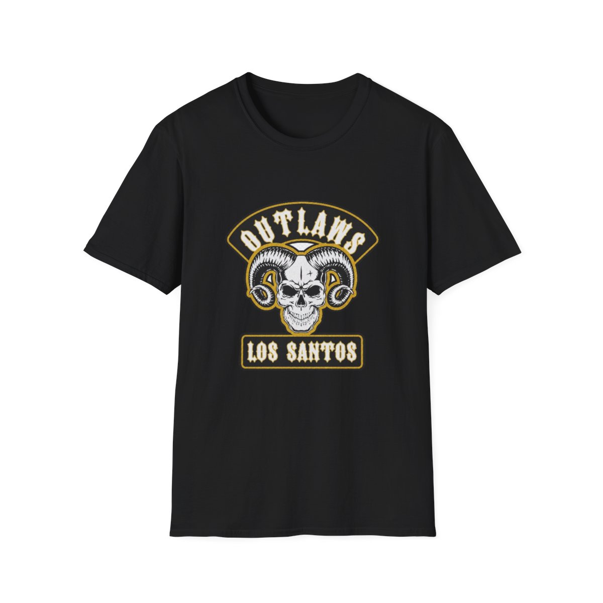 Outlaws Skull Ram Logo T-Shirt | Los Santos | Outlaws MC - alternate angle 2, merchandise