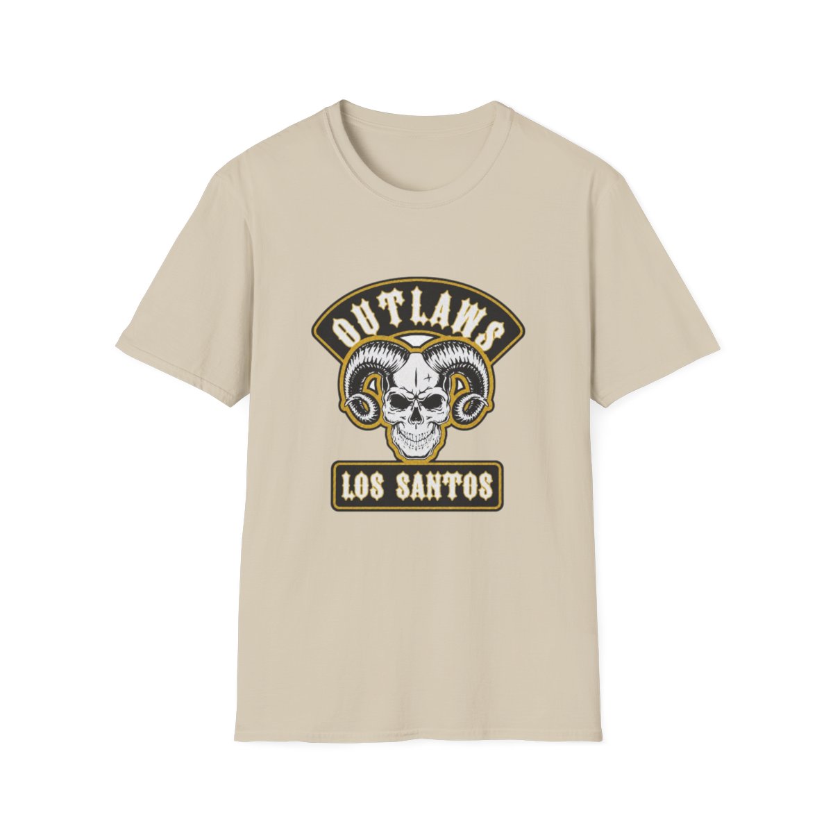 Outlaws Skull Ram Logo T-Shirt | Los Santos | Outlaws MC - alternate angle 3, merchandise